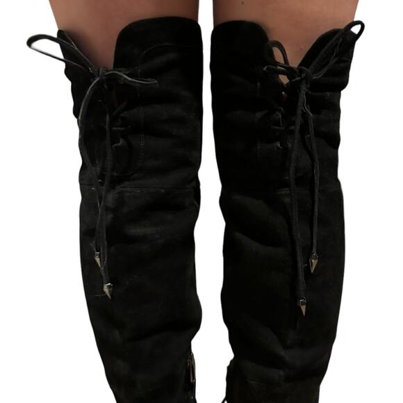 Sam Edelman  Kayla Boots Womens Over the Knee Suede High Heel  Size 8.5 - Picture 6 of 16